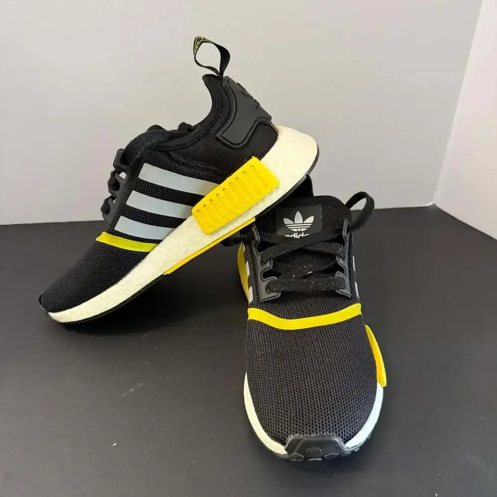 Adidas NMD‎ R1 Black Solar Yellow GV7183 Size 5.5